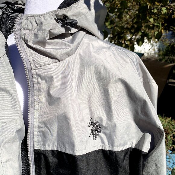 US POLO ASSN. Men's Windbreaker Hooded Jacket - Picture 5 of 14